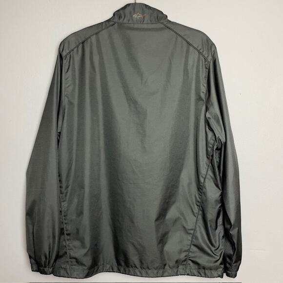 Greg Norman M/M Full-Zip Windbreaker Golf Jacket Gray Country Club Active Light - Picture 7 of 9